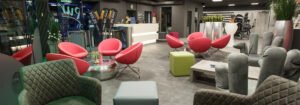 Empfangsbereich des WOF30 Pur Fitnessstudios in Aachen